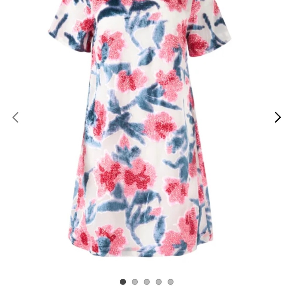 Floral Kids Dress in Pink and Blue